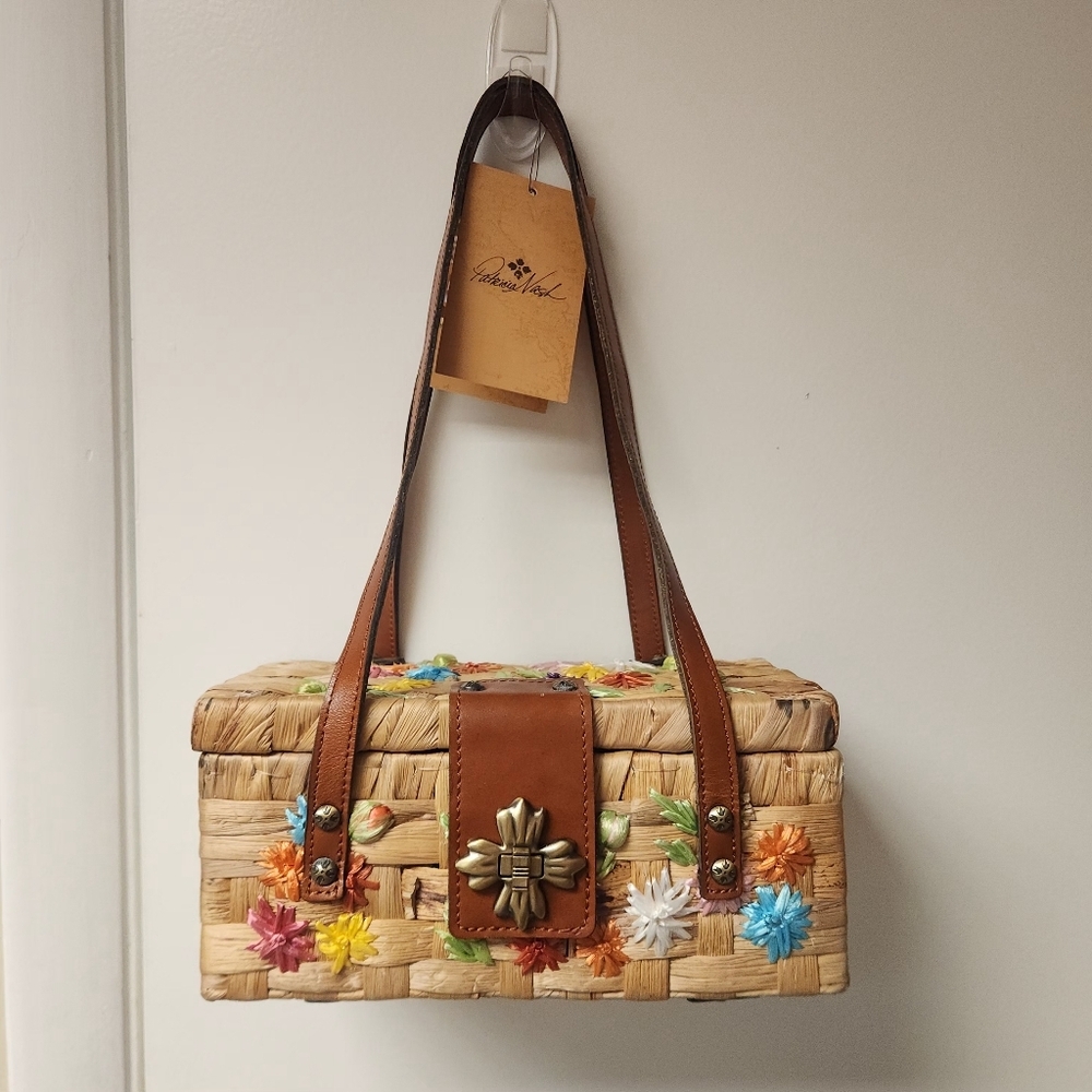 Patricia Nash Porcari Box Speciality Woven Basket Bag - Picture 3 of 15